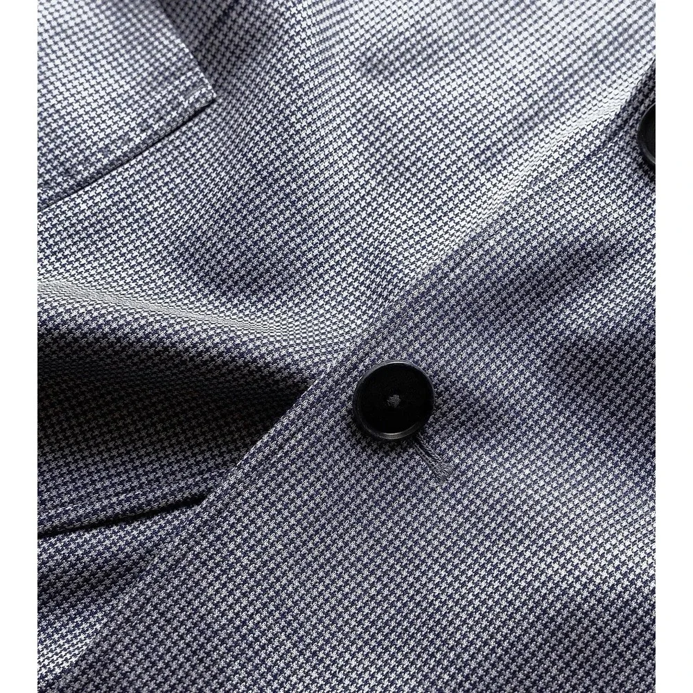 Rodd & Gunn Anchorage Unstructured Sport Coat Men XL Sports Fit Blue Houndstooth